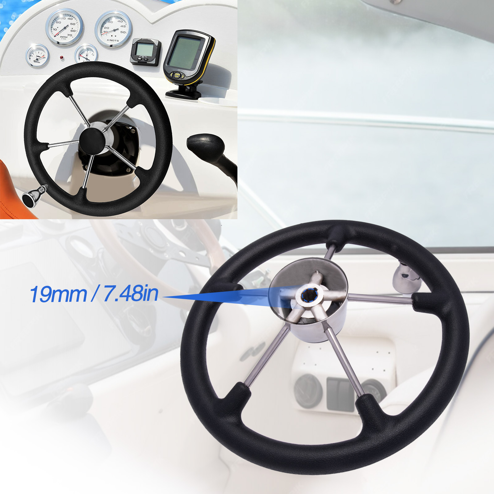 Roda Kemudi Kapal Baja Tahan K - Fishing Boat Steering Wheel ulasan dan harga